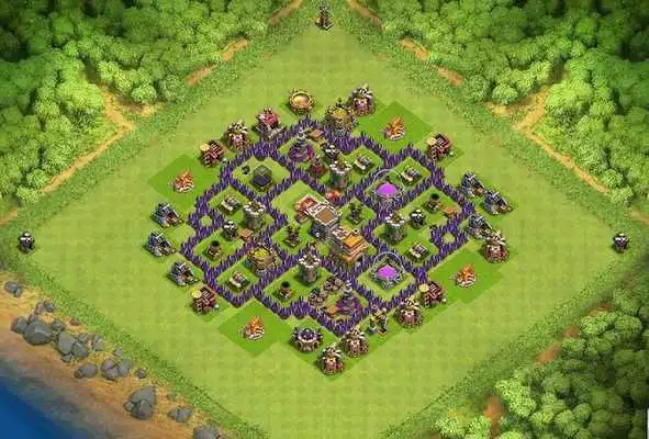 Play Base Maps COC Th.7 2017