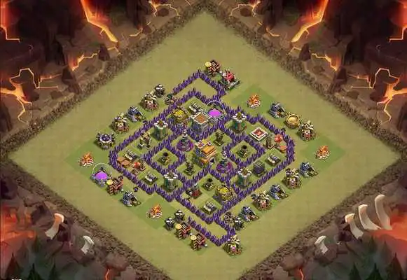 Play Base Maps COC Th.7 2017