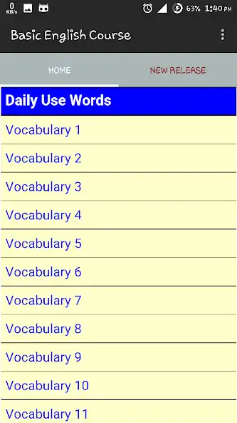 Play Basic English Course(in Hindi) as an online game Basic English Course(in Hindi) with UptoPlay