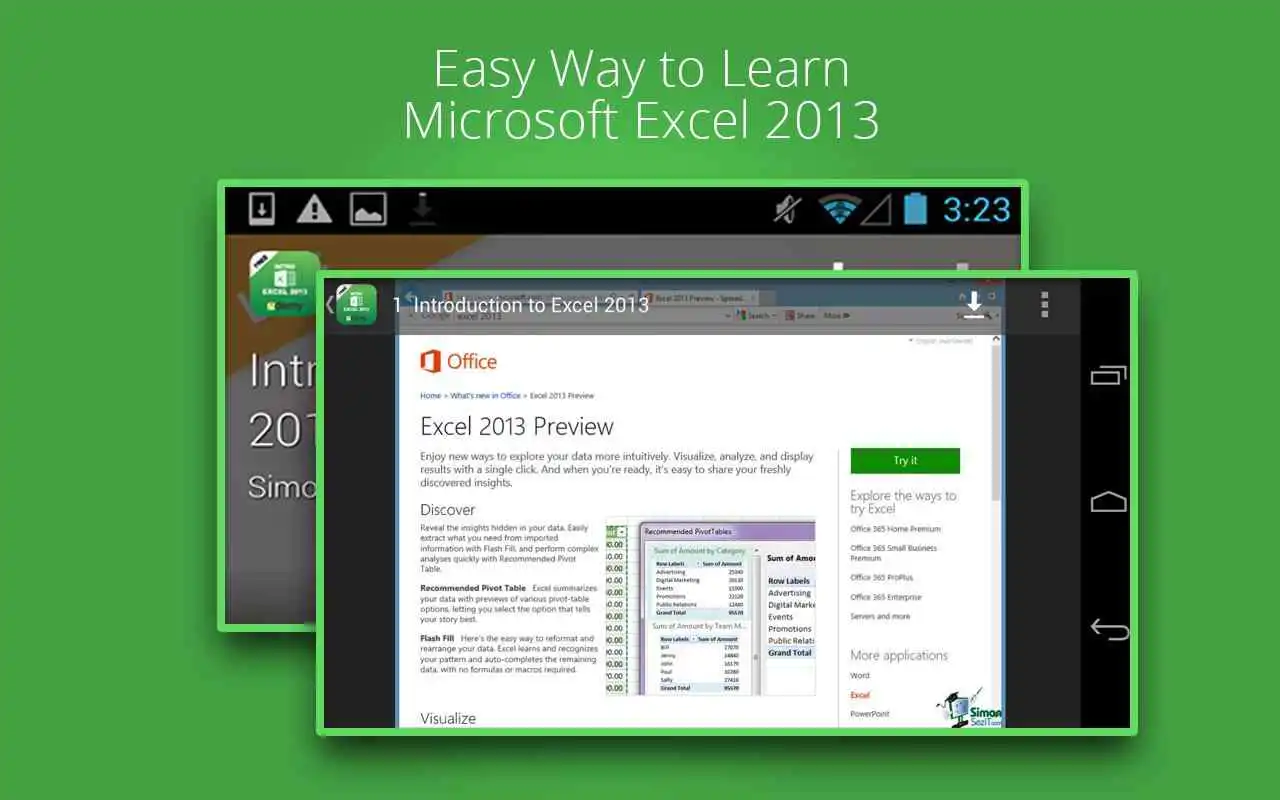 Play Basic Excel 2013 :Udemy Course