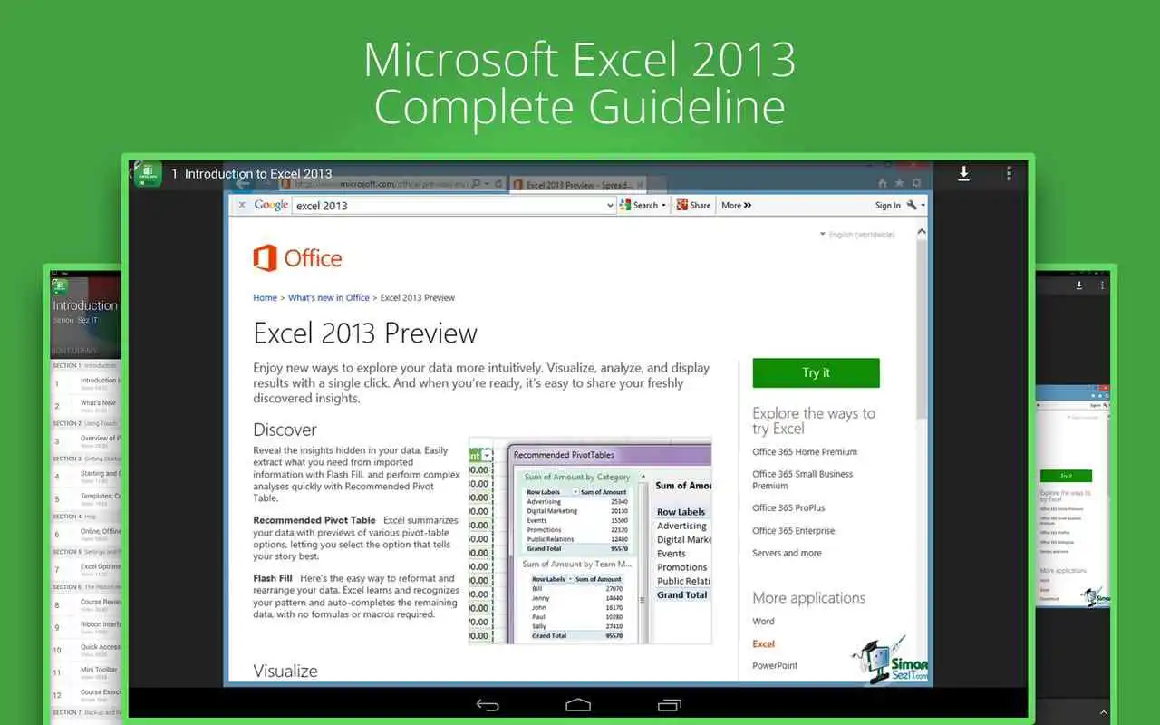 Play Basic Excel 2013 :Udemy Course