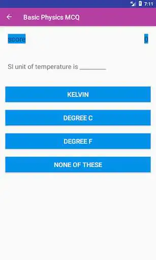 Play Basic Physics MCQs Play Basic Physics MCQs