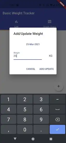 Play Basic Weight Tracker as an online game Basic Weight Tracker with UptoPlay
