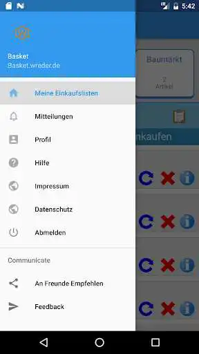 Play Basket 2.0 - Einkaufsliste as an online game Basket 2.0 - Einkaufsliste with UptoPlay