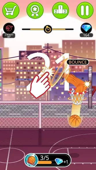 Play Basketball serial shooter as an online game Basketball serial shooter with UptoPlay