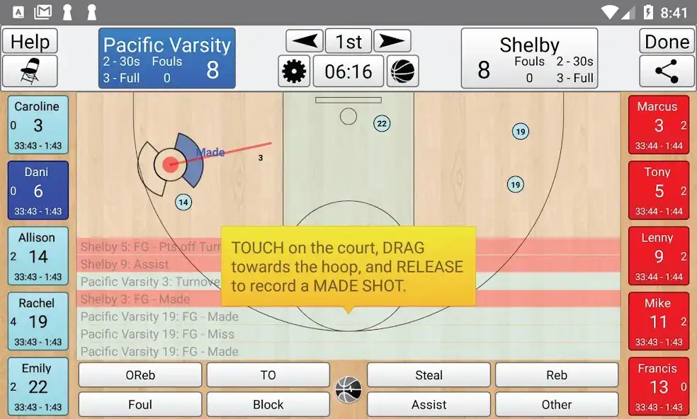Play Basketball Stat Tracker Live  and enjoy Basketball Stat Tracker Live with UptoPlay