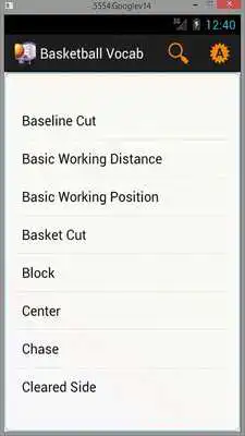 Play Basketball Vocab