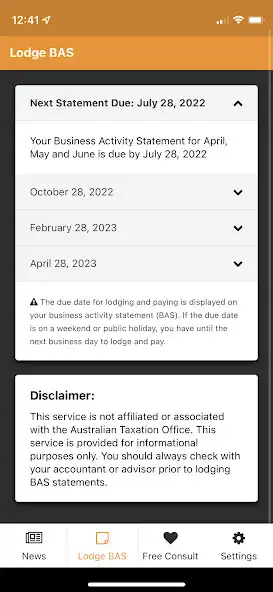 Play BAS Lodgement Reminders as an online game BAS Lodgement Reminders with UptoPlay