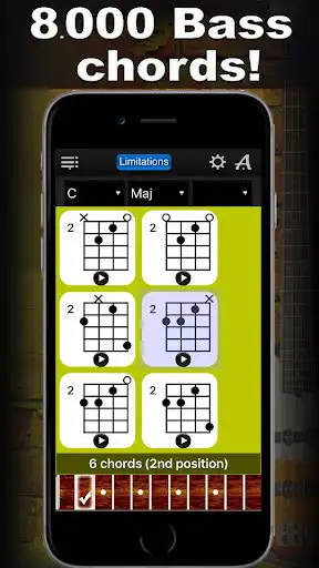 Play APK Bass Chords Compass Lite  and enjoy Bass Chords Compass Lite with UptoPlay com.neonway.BassChordsCompassLite