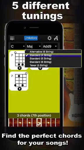 Play APK Bass Chords Compass Lite  and enjoy Bass Chords Compass Lite with UptoPlay com.neonway.BassChordsCompassLite