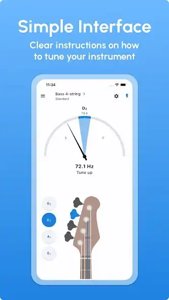 Play Bass Tuner - LikeTones as an online game Bass Tuner - LikeTones with UptoPlay