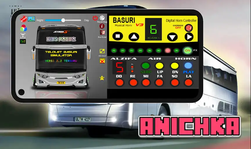 Play Basuri Piano Telolet Simulator as an online game Basuri Piano Telolet Simulator with UptoPlay