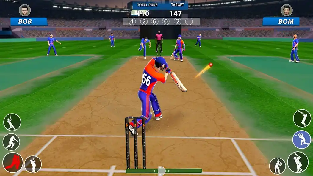 Play Bat  Ball: Play Cricket Games  and enjoy Bat  Ball: Play Cricket Games with UptoPlay