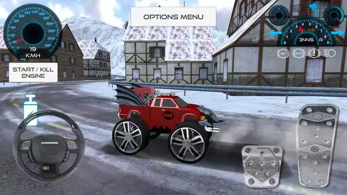 Play Batmobile Climbing Mountains