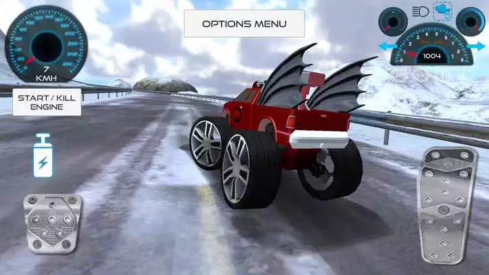 Play Batmobile Climbing Mountains