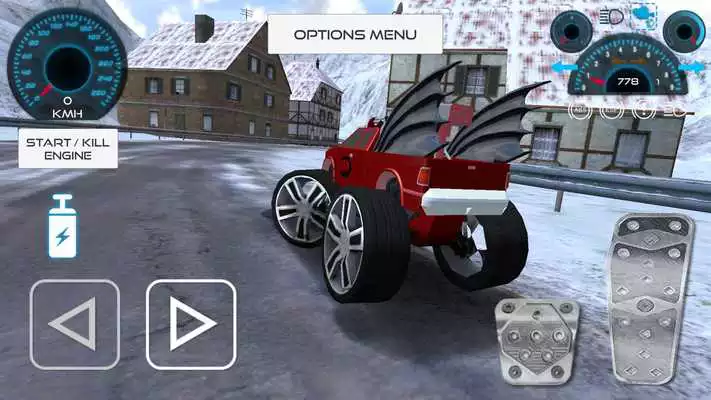 Play Batmobile Climbing Mountains