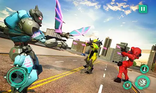 Play Bat Robot Moto Bike Robot Game as an online game Bat Robot Moto Bike Robot Game with UptoPlay