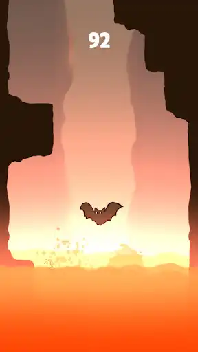 Play Bat Rush: Lava Escape ! as an online game Bat Rush: Lava Escape ! with UptoPlay