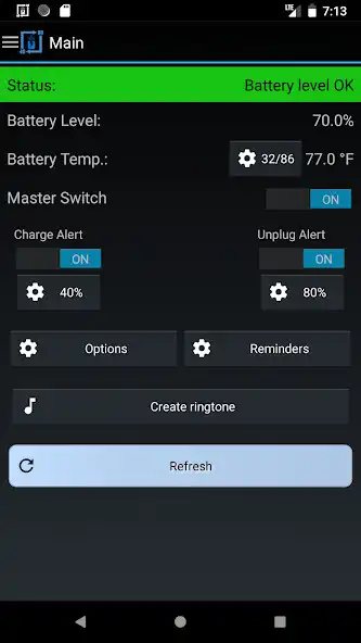 Play Battery Alert 40-80 Pro as an online game Battery Alert 40-80 Pro with UptoPlay