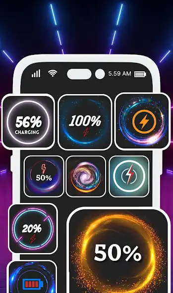 Play Battery Charging Effect Show as an online game Battery Charging Effect Show with UptoPlay