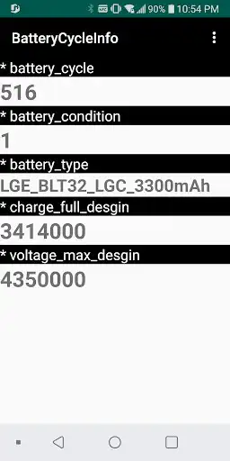 Play Battery Cycle Information  and enjoy Battery Cycle Information with UptoPlay