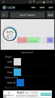 Play BatteryProgBar light UCCW Skin