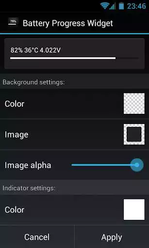 Play Battery Progress Widget