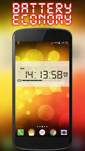 Play Battery Saving Digital Clocks Live Wallpaper  and enjoy Battery Saving Digital Clocks Live Wallpaper with UptoPlay