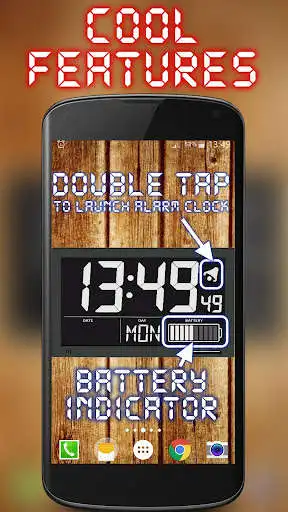 Play Battery Saving Digital Clocks Live Wallpaper as an online game Battery Saving Digital Clocks Live Wallpaper with UptoPlay