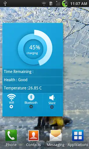 Play Battery Status Widget