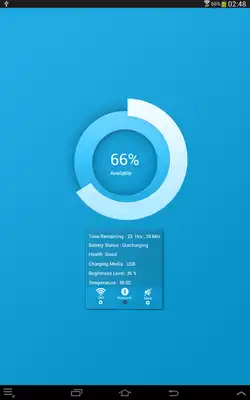 Play Battery Status Widget
