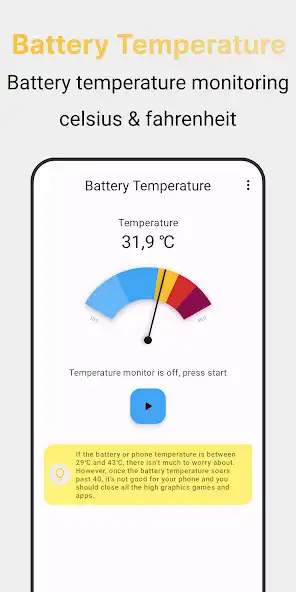 Play Battery Temperature Alert  and enjoy Battery Temperature Alert with UptoPlay