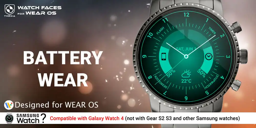 Play Battery Wear Watch Face  and enjoy Battery Wear Watch Face with UptoPlay