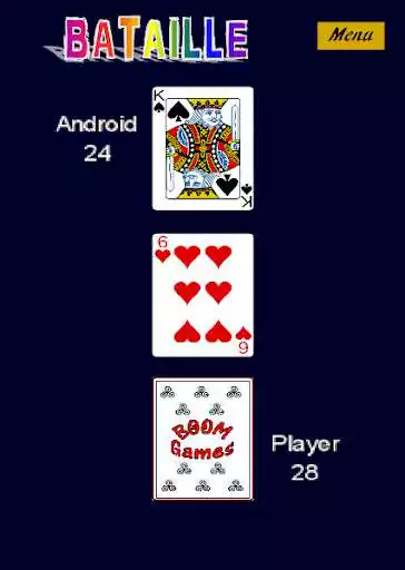 Play Battle : A simple card game as an online game Battle : A simple card game with UptoPlay