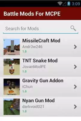 Play Battle MODS For McPe