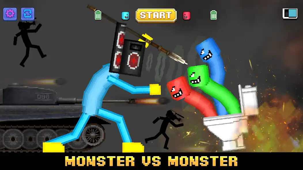 Play Battle Sandbox: Monster War  and enjoy Battle Sandbox: Monster War with UptoPlay
