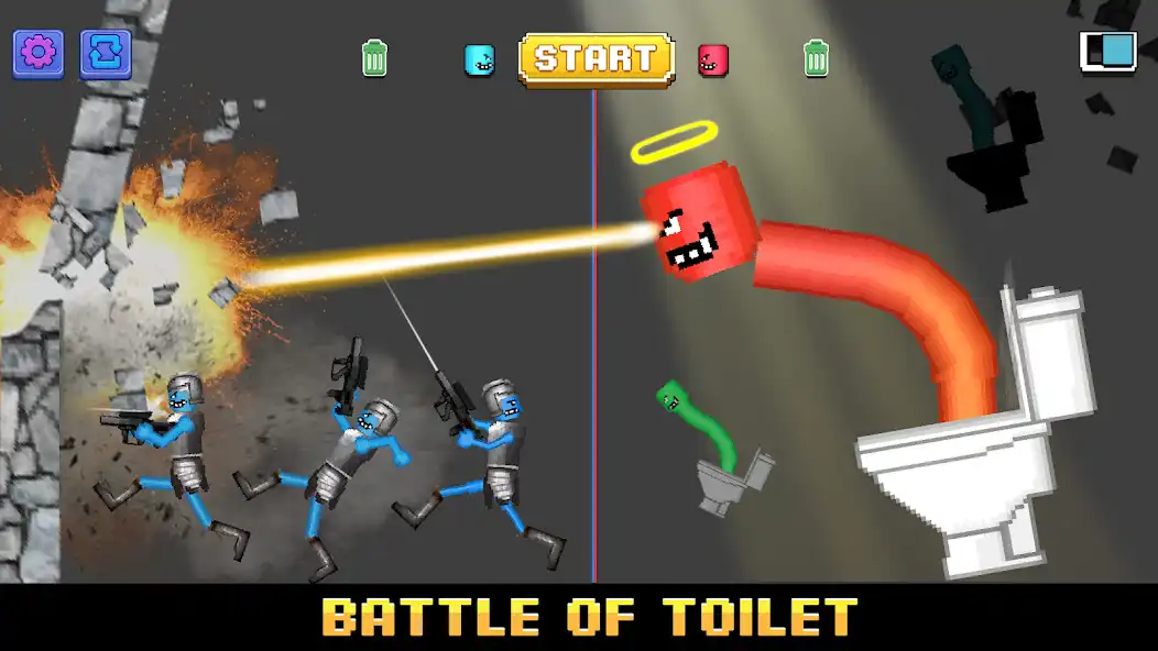 Play Battle Sandbox: Monster War as an online game Battle Sandbox: Monster War with UptoPlay