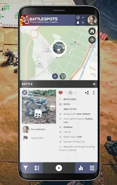 Play BattleSpots - Tabletop Gamers as an online game BattleSpots - Tabletop Gamers with UptoPlay