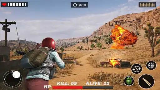 Play Battle Survival Desert Shooting Game as an online game Battle Survival Desert Shooting Game with UptoPlay