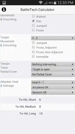 Play BattleTech Calculator as an online game BattleTech Calculator with UptoPlay