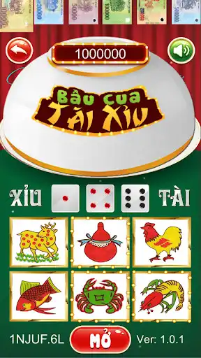 Play Bau cua 3D - 2 in 1 as an online game Bau cua 3D - 2 in 1 with UptoPlay