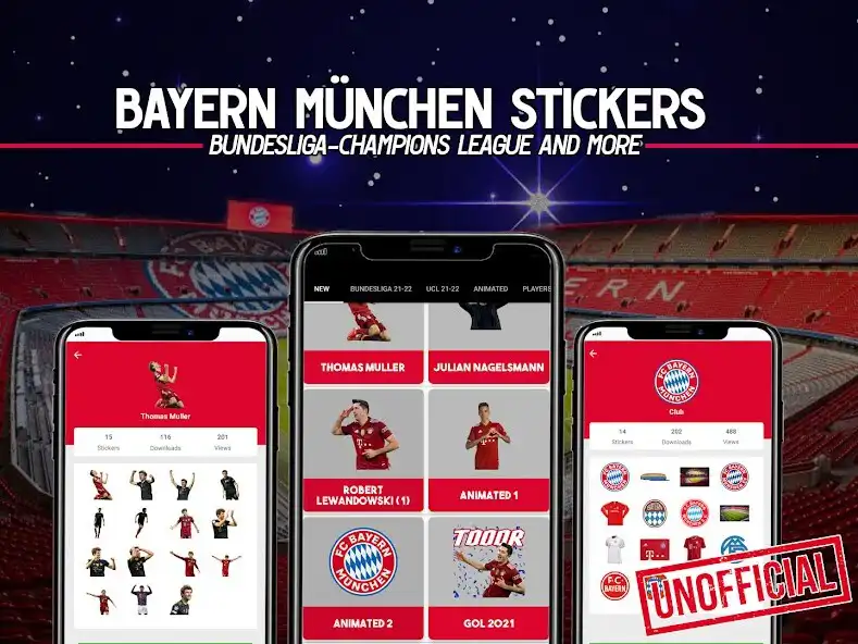 Play Bayern Sticker Nicht offiziell  and enjoy Bayern Sticker Nicht offiziell with UptoPlay