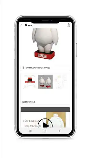 Play Baymax DIY Papercraft as an online game Baymax DIY Papercraft with UptoPlay