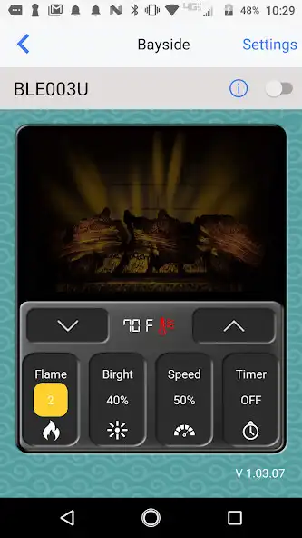 Play Bayside Fireplace Bluetooth App  and enjoy Bayside Fireplace Bluetooth App with UptoPlay