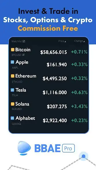 Play BBAE Pro: Stocks, Crypto, ETFs  and enjoy BBAE Pro: Stocks, Crypto, ETFs with UptoPlay