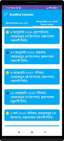 Play BD Buddhist Calendar 2023 as an online game BD Buddhist Calendar 2023 with UptoPlay