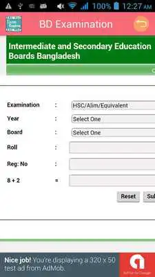 Play BD Exam Routine  Results