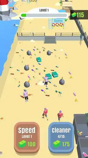 Play Beach Cleaner as an online game Beach Cleaner with UptoPlay