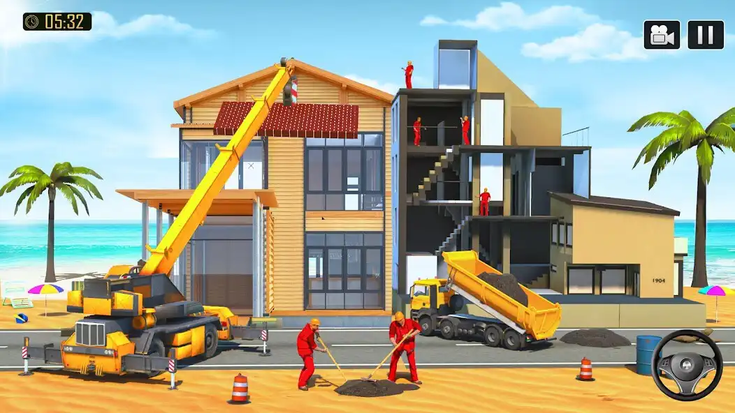 Play Beach Construction Simulator as an online game Beach Construction Simulator with UptoPlay