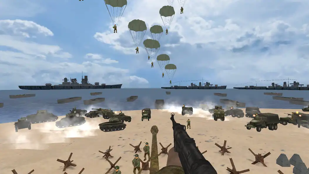 Play Beach Defense: WW2 D-Day as an online game Beach Defense: WW2 D-Day with UptoPlay